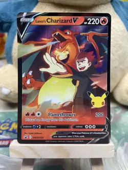 Lances Charizard v SWSH133 Promo Card Celebrations Series, Near Mint Condition - Image 1