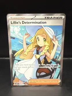 Pokemon TCG Mega Evolution Lillie’s Determination Full Art Trainer Card 169/132 - Image 1