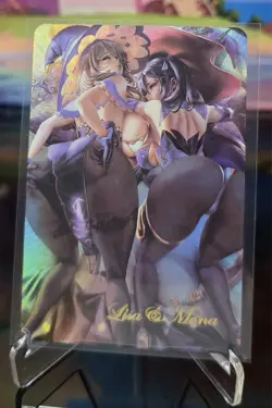 ACG Waifu Cards (Lisa & Mona) - Double Sided - Goddess Story Sexy Anime Card - Image 1