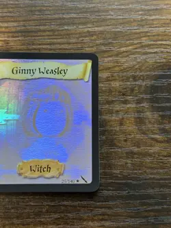 Harry Potter TCG Ginny Weasley Chamber of Secrets Holo Foil Card 25/140 NM - Image 3
