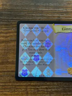 Harry Potter TCG Ginny Weasley Chamber of Secrets Holo Foil Card 25/140 NM - Image 4
