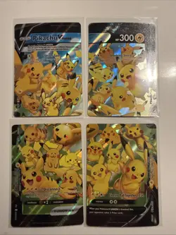 Pikachu V-Union [Set of 4] SWSH: Sword & Shield Promo Cards Holo - Image 1