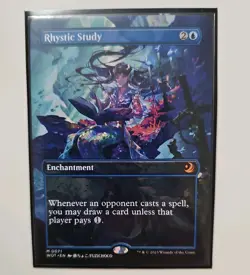 Rhystic Study (Anime Borderless) Wilds of Eldraine: Enchanting Tales Regular - Image 1
