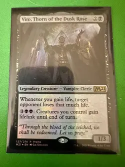 Vito, Thorn of the Dusk Rose 127 Foil - MTG M21 - M/NM Unplayed FAST2SHIP!! - Image 1