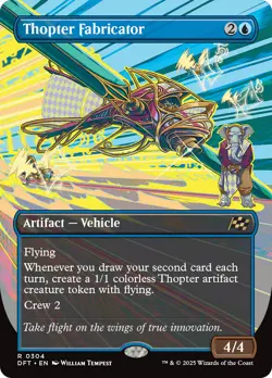 Thopter Fabricator (Borderless) [Aetherdrift] Foil Near Mint - Image 1