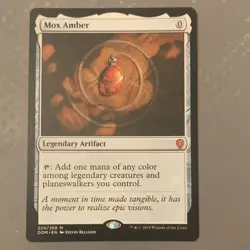 Magic: The Gathering Mox Amber Artifact Dominaria Mythic Regular 224 2018 Belle… - Image 1