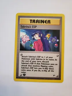 Sabrina's ESP Gym Heroes Uncommon NM Pokemon 117/132 1st Edition - Image 2