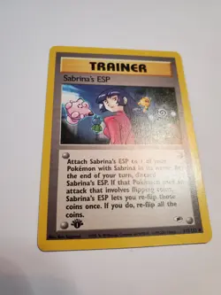 Sabrina's ESP Gym Heroes Uncommon NM Pokemon 117/132 1st Edition - Image 3