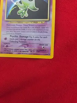 POKEMON TCG WOTC NEO REVELATION CELEBI #03/64 HOLO RARE 2000 50HP BASIC - Image 2
