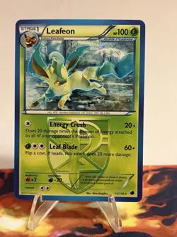 Pokemon TCG - Leafeon 11/116 Rare BW Plasma Freeze LP Team Plasma - Image 1