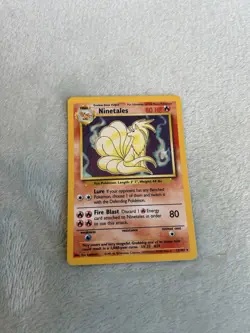 Pokemon TCG Ninetales Base Set Holo Unlimited Rare - Image 1