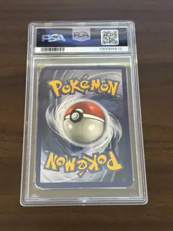 Vintage 1999 Pokemon TCG Base Set Hitmonchan Holo Unlimited #7 - PSA 1 - Image 2