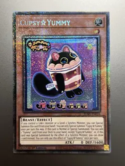 Yugioh - Cupsy Yummy Starlight Rare JUSH-EN016, Near Mint, 1st Edition - Image 1