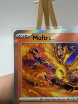 Moltres 014/094 Holo Rare Phantasmal Flames Pokemon Card NM - Image 5