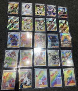 Pokemon Full Art Trainer Lot (25 Cards) Rainbow Double Sleeved Rare - Image 1