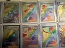 Pokemon Card Rainbow LOT (13 cards) Full Art, Rainbow RARE - Near Mint Condition - Image 3