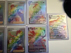 Pokemon Card Rainbow LOT (13 cards) Full Art, Rainbow RARE - Near Mint Condition - Image 4