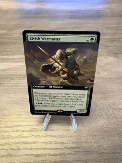 Magic the Gathering MTG Elvish Warmaster Extended Art Near Mint - Image 1