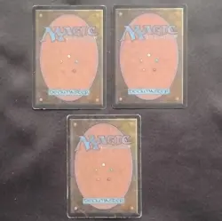 Magic The Gathering Lightning Bolt x3 Instant Beta Red Christopher Rush - Image 2