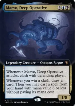 Marvo, Deep Operative EXTENDED ART Commander: Murders at Karlov Manor Magic MTG - Image 1