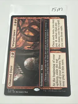 x1 Charred Foyer // Warped Space DSK Duskmourn MTG 129 MYTHIC M/NM 1x - Image 3