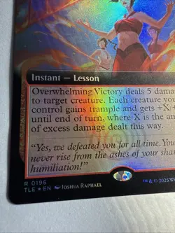 MTG Foil Overwhelming Victory Borderless Avatar Last Airbender NM - Image 5