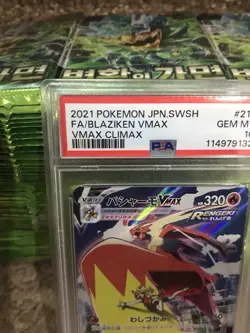 PSA 10 GEM MINT Blaziken VMAX 217/184 CSR Vmax climax Japanese Pokemon Card - Image 2