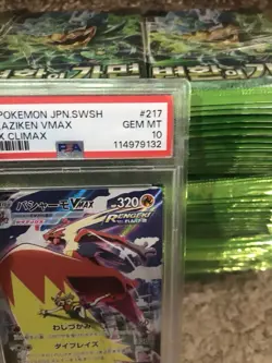 PSA 10 GEM MINT Blaziken VMAX 217/184 CSR Vmax climax Japanese Pokemon Card - Image 4
