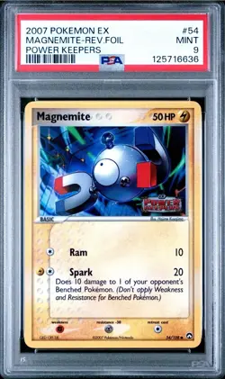 Pokemon Magnemite 2007 EX Power Keepers Reverse #54 PSA 9 Mt 🔥New Cert Pop 21🔥 - Image 1