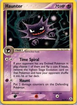 Pokemon TCG Haunter 35/92 Legend Maker LP - Image 1