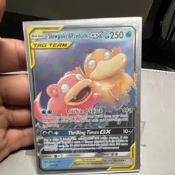 Pokemon Slowpoke & Psyduck GX TAG TEAM Ultra Rare Holo 35/236 Sm-Unified Minds - Image 1