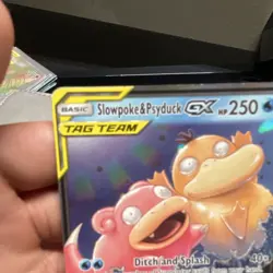 Pokemon Slowpoke & Psyduck GX TAG TEAM Ultra Rare Holo 35/236 Sm-Unified Minds - Image 5