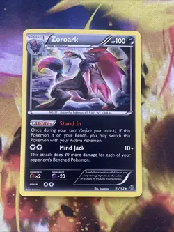 Pokemon TCG Zoroark XY BREAKthrough 91/162 Promo Cosmos Holo Rare NM - Image 1