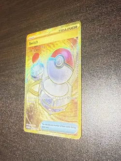Pokemon TCG Switch 206/165 Scarlet & Violet 151 Hyper Rare Gold (English) - NM - Image 2