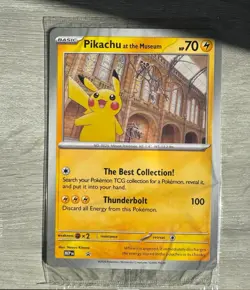 Pikachu At The Museum x Natural History London Jumbo Pokemon Card Mint sealed - Image 1