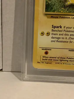 Pikachu MGC Grade 10 1999 Pokemon Card Jungle Set 60/64 Gem Mint - Image 3