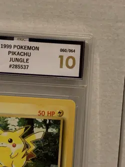 Pikachu MGC Grade 10 1999 Pokemon Card Jungle Set 60/64 Gem Mint - Image 5
