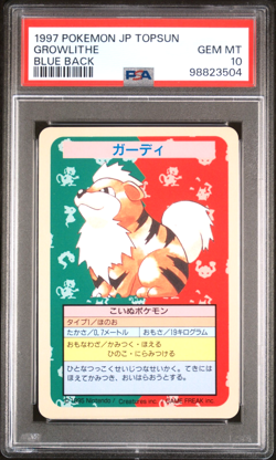 Topsun No Number GROWLITHE PSA 10 - Japanese Pokemon Card - Image 1