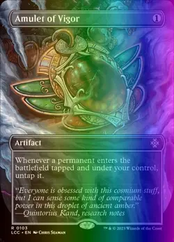 MTG Amulet of Vigor (103/401) The Lost Caverns of Ixalan Commander LP FOIL - Image 1