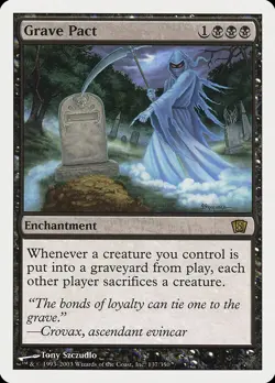 MTG Magic the Gathering Grave Pact (137/361) Eighth Edition NM - Image 1
