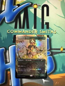 Llanowar Elves ✨ Borderless Rainbow FOIL ✨ MTG (0012) Encyclopedia Secret Lair - Image 1