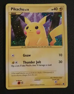 Pokemon TCG | Pikachu | Rising Rivals 112/111 | Holo Secret Rare | MP - Image 1