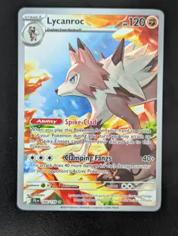 Pokemon Wolwerock Secret Illustration Rare Reisegefahrten 166/159 NM EN - Image 1