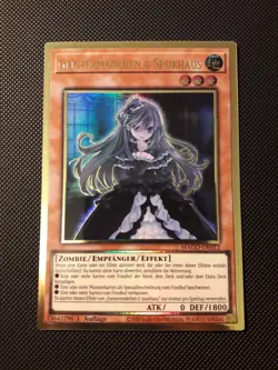 Yu-Gi-Oh! Geistermadchen & Spukhaus, MAGO-DE012, Gold Rare, 1. A., Near Mint - Image 1
