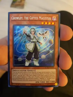 Crowley, the Gifted Magistus BLMM-EN044 Secret Rare 1st Edition NM Yu-Gi-Oh! - Image 1