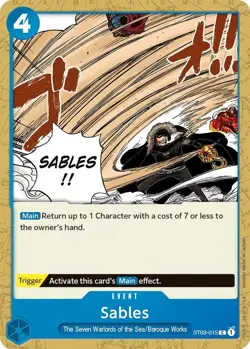 One Piece Sables (ST03-015/60) Starter Deck 03 The Seven Warlords of The Sea NM - Image 1