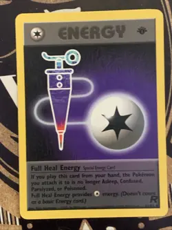 Pokemon Card TCG Team Rocket 81/82 FULL HEAL ENERGY uncommon 1st Edition NM - Image 1