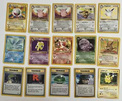 Vintage Non Holo Pokemon Card Lot WOTC JP - Image 1