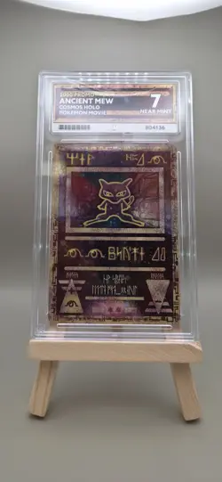 Pokemon Ancient Mew Holo TCG Card 2000 Movie Promo ACE 7 Head Swirl 🌀 - Image 3