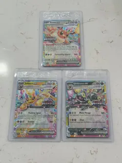Prismatic Evolutions Surprise Box Sealed Stamp Ex Promo Cards 9/9 Complete Set - Image 2